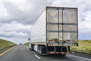 semi truck on road
